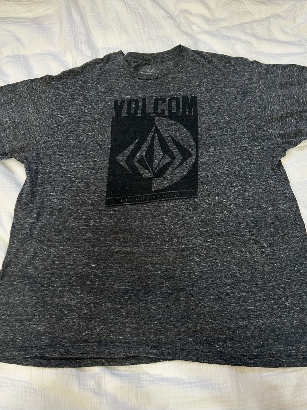 Volcom Dark Heather Gray Graphic Tee